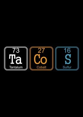 Tacos Periodic Table Scien