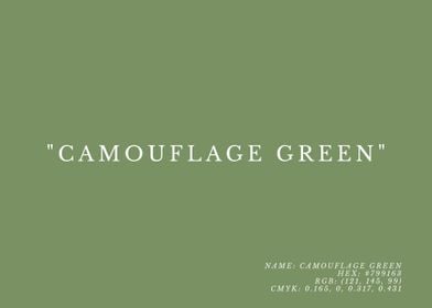 Camouflage Green