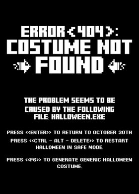 Error 404 Costume Not Foun