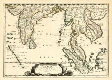 Map Southeast Asia 1654