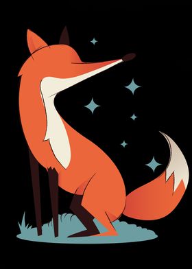 Sparkly fox
