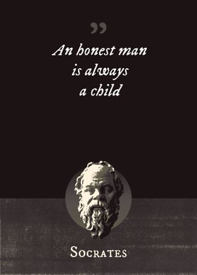 An honest man is always