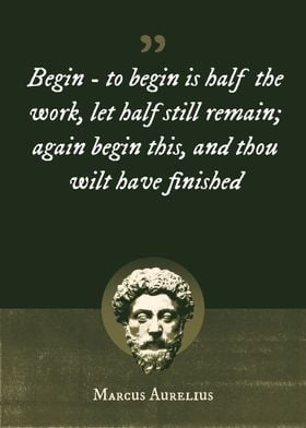 Begin  to begin is half