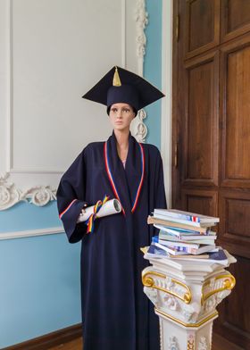 graduate student mannequin