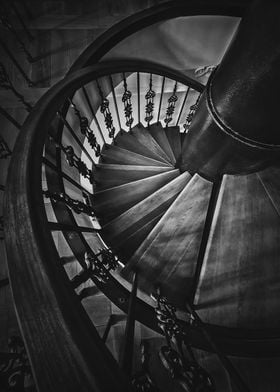 old spiral staircase