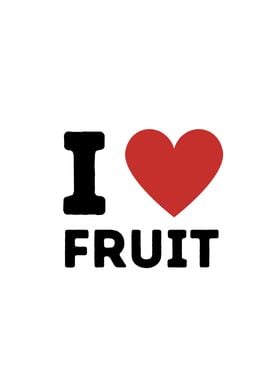 I Love Fruit Simple Heart