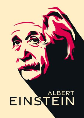 Albert Einstein Vectorised