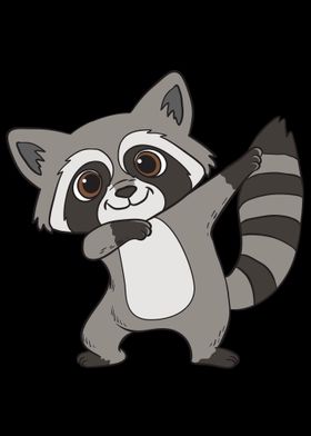 Raccoon Dabbing Dance