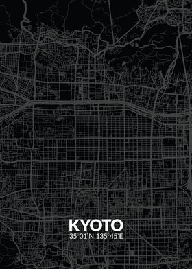 Kyoto Black Map