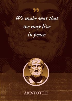 We make war that we may