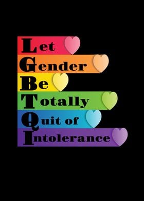 LGBTQ Let Gender Be Quit