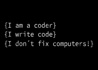 I am a coder