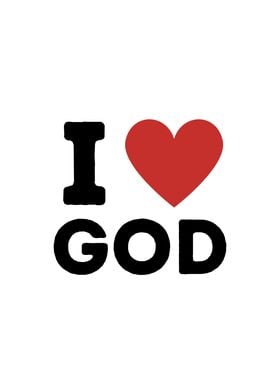 I Love God Simple Heart