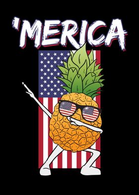 Merica Dabbing Pineapple