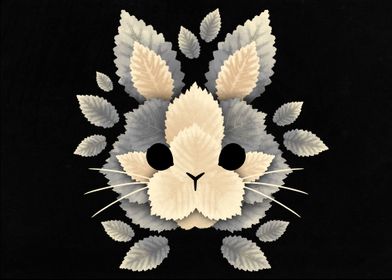 Bunny of leaves