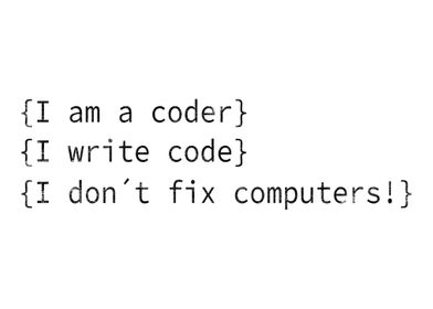 I am a coder