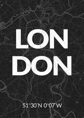 London BlackMap Typography