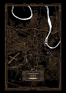Gold Art Deco City Maps-preview-1