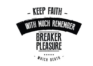 keep faith with much 