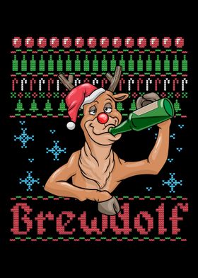 Christmas Brewdolf Beer Be