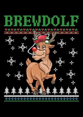 Christmas Brewdolf Beer Be