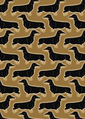 Mini dachshund pattern