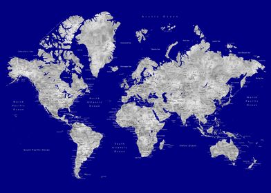 Detailed world map Valrie
