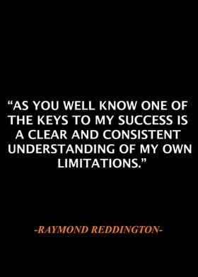 Raymond Reddington Qoute