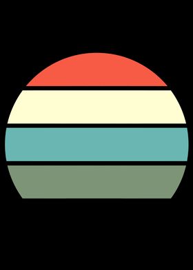 retro sunset rainbow