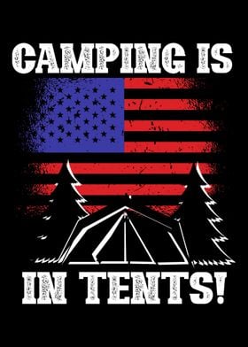 Camping is in tents USA