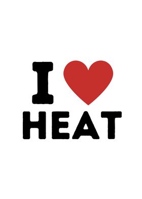 I Love Heat Simple Heart