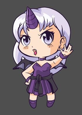 Anime Demon Chibi Girl