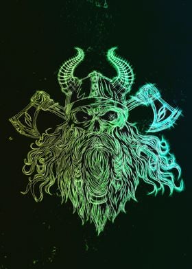 Glowing Viking Design