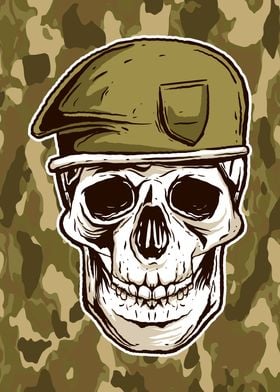 Navy Skull Camouflage 