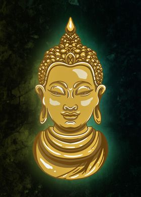 Glowing Buddha Design