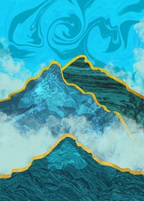 Mountain nature poster