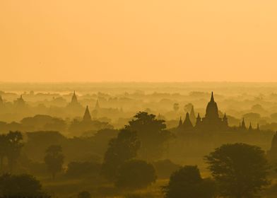 Myanmar bagan sunset 