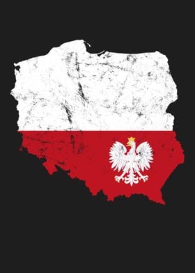 Poland Map Polish Eagle ' Poster by deiko | Displate