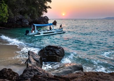 Madagascar island sunset