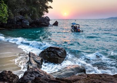 Madagascar island sunset