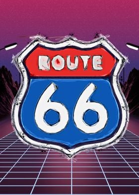 Route 66 pop art