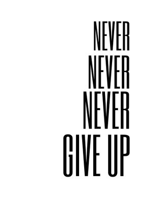 Never Give Up Qoutes