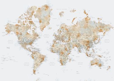 Detailed world map Barossa