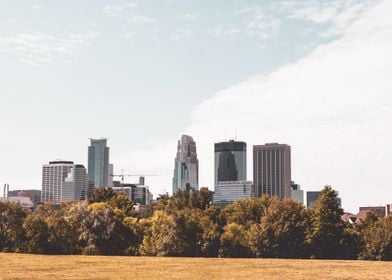 Minneapolis Skyline Autumn