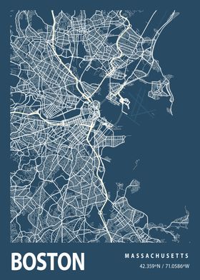 Blueprint map Boston