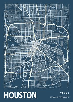 Blueprint map Houston