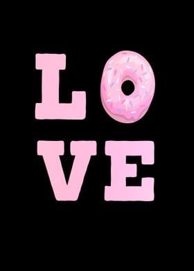 Donuts Love Heart Love