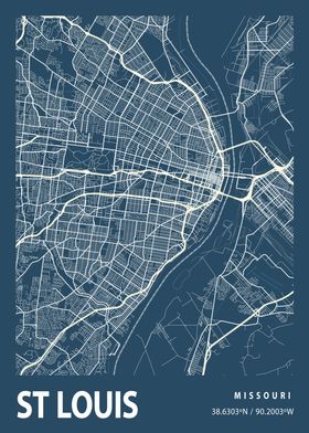 Blueprint map St Louis