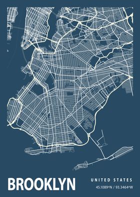 Blueprint map Brooklyn