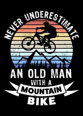 Old Man with Mountain Bike